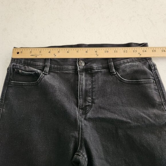 Curve Appeal High Rise Jeans Black Denim Stretch Womens Size 8/29 EUC - Picture 9 of 10